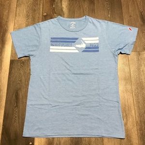 League All American Nantucket 1659 T Shirt M Light Blue Heather